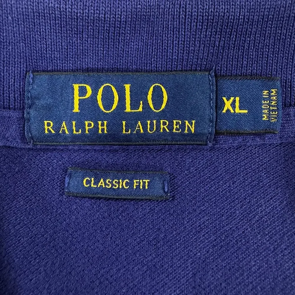 Polo Ralph Lauren Mens XL Polo Shirt Classic Fit Blue Short Sleeve Preppy